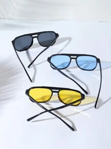 3pcs/1pc Stylish Large Framed Glasses For Teenagers | Eyewear For Winner | Perfect For Daily Wear - Teenager - View 4