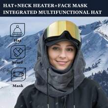 Passamontagna antivento invernale per ciclismo, maschera da sci unisex, paraorecchie per sport all'aperto, scaldacollo, adatto per autunno/inverno