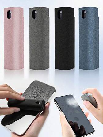 超细纤维便携式一体式屏幕清洁喷雾套装，多用途