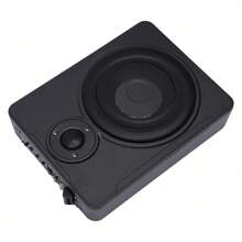 TFCFL 12V 600W 8'' Under-Seat Active Car Subwoofer Audio Speaker Bass Amp Sub Box Slim - Black - View 7