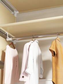 1pc Portable Large Capacity Fabric Wardrobe, Modern Minimalist Style, Metal Frame Structure, Easy Assembly, Detachable Organizer, Suitable For Bedroom, Home, Apartment And Various Scenarios