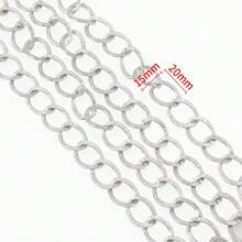 2m/Packung mattfarbene Metalllegierung O-förmige Kette, 1,5x2cm ovale offene Vintage-Stil Glieder, für Armbänder, Fußkettchen, Schmuck-DIY, Frauen-Halsketten-Herstellung, Kostüme, ungewickelter, einfacher Kettengrosseinkauf
