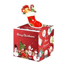 1pc Chủ đề ngày lễ, Trang trí Giáng sinh, Hộp quà tặng tiền, Đạo cụ không khí Giáng sinh, Quà tặng Giáng sinh, Hộp quà tặng sáng tạo được cá nhân hóa, Thích hợp làm quà tặng cho bạn gái, bạn bè, trẻ em - Nhiều màu - Xem 4
