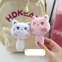1pc Mèo hoạt hình dễ thương Squeaker sáng tạo nhỏ treo trang trí quà tặng, màu sắc được gửi ngẫu nhiên như mặt hàng thực tế - Nhiều màu - Xem 3