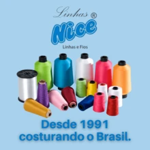 NICE LINES Kit 2 Overlock Thread 100g EACH - For Overlock Machine - White, Black And Colored. - 金絲雀 - 查看 3
