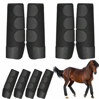 Breathable Nylon Elastic Horse Leg Guard, Professional Equestrian Racing Equipment, Horse Riding Accessories, Horse Farming Supplies
