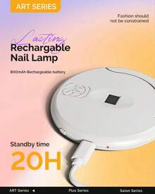Melody Susie Cordless UV Nail Lamp,Art04M Flash Cure Light For Gel X Nails Portable UV Light Nail Dryer For Gel Polish With 60S Timers,Auto Sensor,Fast Curing Nail Strips Manicure Gift For Women Girls,Christmas Gifts - 白色 - 查看 5