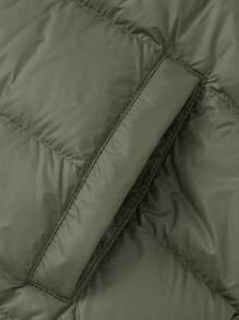 Balabala Boys' Down Jacket, Protective Two-Piece Set, New Winter 2024 Collection - Dark Green - View 5