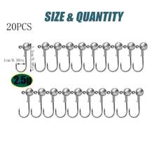 倒钩海水铅头钩鲈鱼淡水铅头钩铅圆球钓鱼铅头钩渔具锋利 - 彩色 - 查看 16