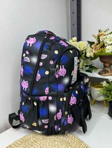 Women's Korean School Backpack Large Capacity Waterproof Ready For Delivery 3305 - 藏蓝色 - 查看 3