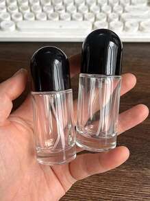 1pc 20ml Screw Top Glass Travel Perfume Bottle, Atomizer For Fragrance Refill - Clear - View 5