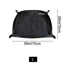 1pc Black Gardening Mat For Indoor Potted Plants & Succulent Care, Waterproof Thickened Pe Mat, Large Foldable Plant Pot Cushion