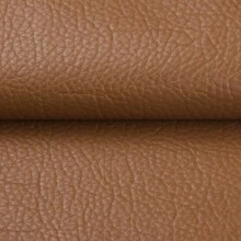 54 X 36 Inch Faux Leather Fabric Upholstery Pleather Marine Vinyl With Cotton Backing Litchi Pattern For Handmade DIY Sewing Crafts - 棕色 - 查看 1