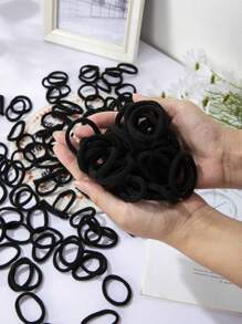 30/60/90/120pcs Basic Nylon Ealstic Hair Ties For Women Children Ponytail Hold Scrunchie Rubber Band Women Basic Hair Accessories ﻿ Ponytail Holders Hair Elastics Hair Rubber Bands Scrunchies Hair Rope Elastic Hair Tie