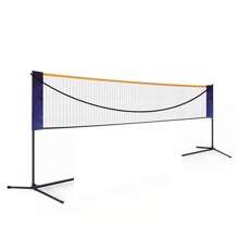 Rainaut Rainaut Badminton Pickleball Net, 20ft Portable Tennis Net With Pole Badminton Net Set For Playing Badminton Modified Volleyball Tennis Soccer Tennis Indoor Or Outdoor