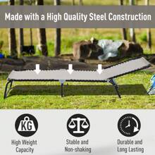 Outsunny Folding Chaise Lounge Pool Chair, Patio Sun Tanning Chair, Outdoor Lounge Chair With 4-Position Reclining Back, Breathable Mesh Seat For Beach, Yard, Patio, Cream White - Kem Trắng - Xem 7