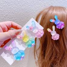 10pcs Assorted Resin Rainbow Rabbit DIY Accessories - Earrings, Hair Clips, Jewelry, Stationery, Phone Cases, Keychains, Charms, Fridge Magnets, Craft Supplies, Includes Double-Sided Adhesive