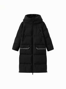 Balabala Boys' Long Down Jacket, New Warm Style For Winter 2024