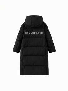 Balabala Boys' Long Down Jacket, New Warm Style For Winter 2024