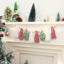 1 vòng hoa Giáng sinh bạc hà/Đồ trang trí cây thông Noel cổ điển/Đồ trang trí Giáng sinh/Đồ trang trí vòng hoa, Đồ trang trí Giáng sinh theo phong cách trang trại/Giáng sinh mộc mạc/Vòng hoa Giáng sinh cổ điển, Giáng sinh - trắng - Xem 5