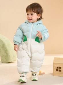 Balabala Baby Down Jumpsuit, Winter Onesie, Boys And Girls Crawling Suit, New Cute Style, 2024