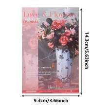 1 Box 30pcs Floral Themed Love & Flower Postcards, Romantic Greeting Cards For Gift, Festival, Confession - Multicolor - View 6