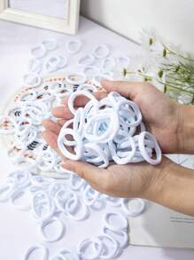 30/60/90/120pcs Basic Nylon Ealstic Hair Ties For Women Children Ponytail Hold Scrunchie Rubber Band Women Basic Hair Accessories ﻿ Ponytail Holders Hair Elastics Hair Rubber Bands Scrunchies Hair Rope Elastic Hair Tie