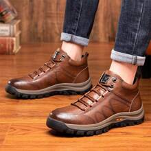 Men's Outdoor Hiking Boots Are Breathable, Comfortable, And Non Slip, Suitable For Outdoor Hiking And Mountaineering In Autumn And Winter - Brown - View 4