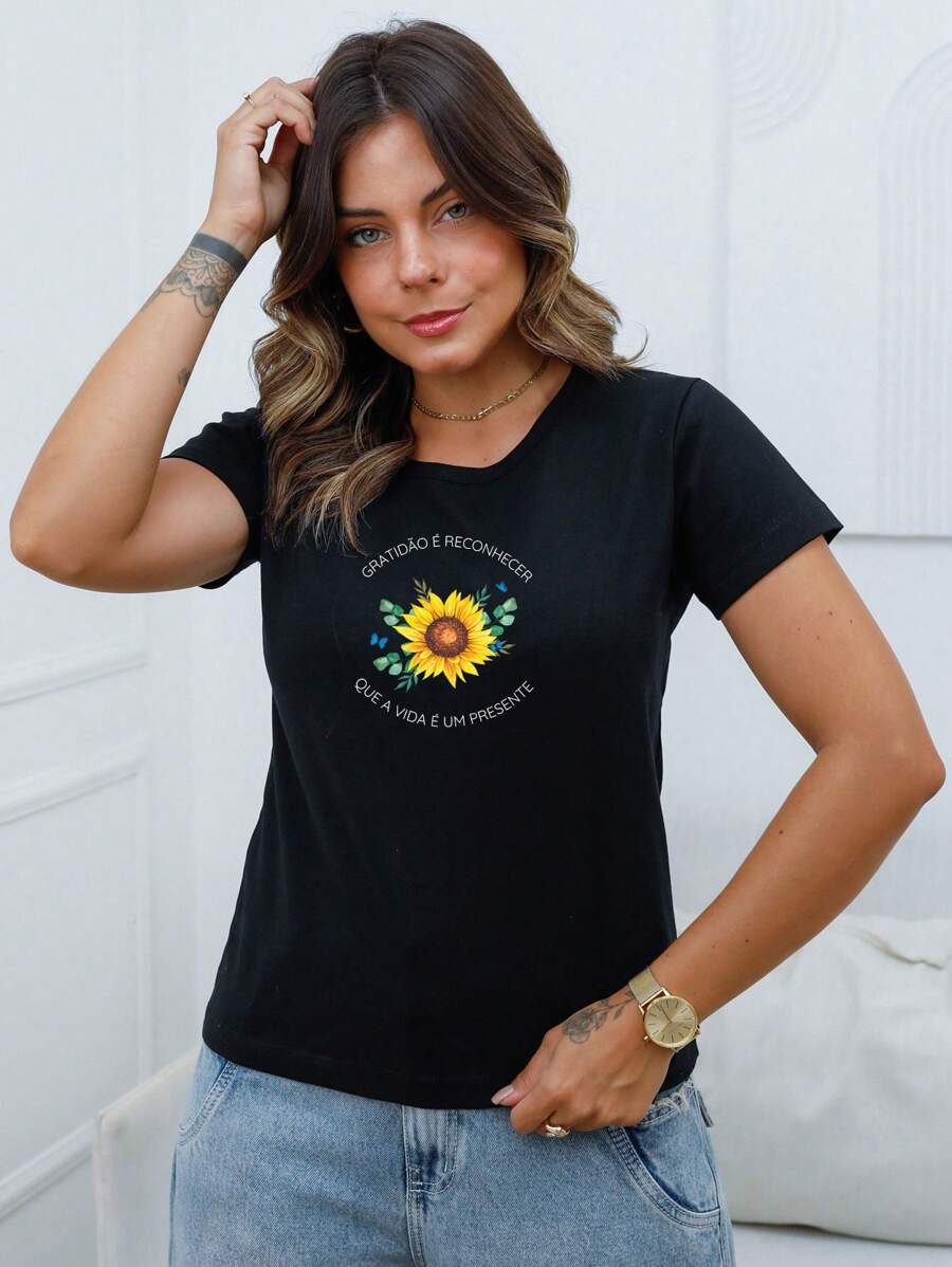 Women's Blouse Gratitude Is Recognition - A23 - màu đen - Xem 1