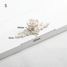 1 pezzo / 2 pezzi Maniglie per mobili in lega di zinco, a forma di rosa bianca, per porte di mobili, cassetti, armadi, in bronzo - Multicolore - Visualizzare 17