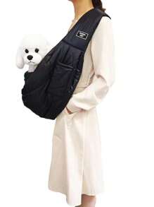 Large-Capacity Pet Messenger Bag-Comfortable Strap, Thickened With Cotton Winter Pet Backpack, Convenient For Travel, Hands-Free Carrying And Stress-Free Pet Transportation