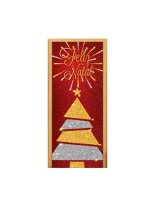 Decorative Christmas Door Cover In Sublimated Fabric 0.85x2.10 - FCP-232 - View 2