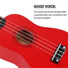 21 Inch Soprano Ukulele With Gig Bag, Pick, And Spare Strings – Great For Schools And Beginners - 紅色 - 查看 6