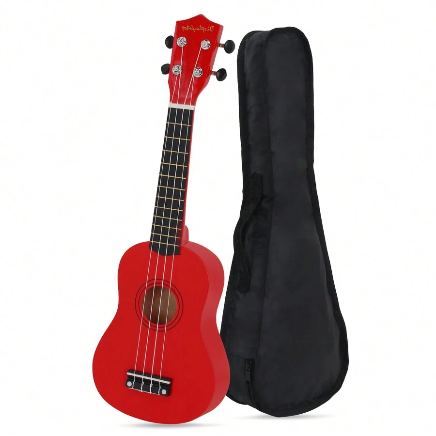21 Inch Soprano Ukulele With Gig Bag, Pick, And Spare Strings – Great For Schools And Beginners - 紅色 - 查看 1
