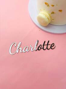 Personalized Name Cake Topper, Acrylic Custom Wedding Birthday Cake Decoration, Reusable Christening Party Cake Decor,Kitchen Essentials ,Home-Cooking, Class Of 2026 - Multicolor - View 26