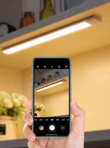 50CM Wireless LED Light Smart Sensor Wardrobe Bedroom Convenience USB Charging - trắng - Xem 8