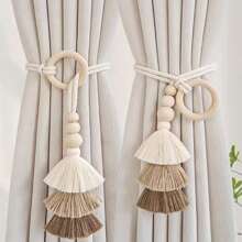 2PCS/SET Modern Tassels Curtains Buckle Minimalist Style Curtain Ties Home Accessories For Birthday Gifts New Year's Gifts