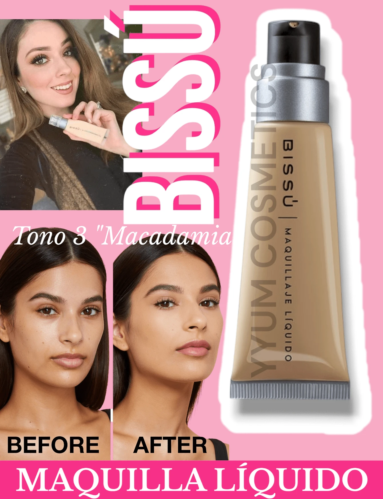 Maquillaje liquido base Bissú Base maquillaje líquido BISSÚ ORIGINAL