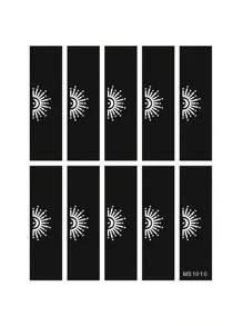 3 stuks vingerafdruk tattoo sjabloon sjablonen, herbruikbare henna pasta tatoeages, doe-het-zelf body art