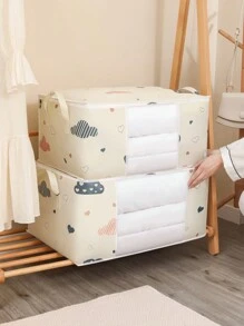 Quilt Opbergtas Cartoon Bedrukte Kleding Grote Capaciteit Quilt Tas Stofdicht Vochtbestendig Verhuis Verpakkingstas Groot