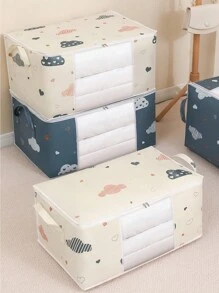 Quilt Opbergtas Cartoon Bedrukte Kleding Grote Capaciteit Quilt Tas Stofdicht Vochtbestendig Verhuis Verpakkingstas Groot