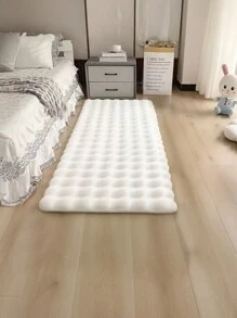 1pc Plush Rectangular Solid Color Rug, Soft High-Quality Fluffy And Easy-Clean Indoor Decorative Carpet, Suitable For Bedroom, Living Room, Sofa, Vanity, Tatami Room, Etc. Gifts Birthday Graduation