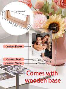 1 Mảnh Acrylic Cá Nhân Hóa Tùy Chỉnh Ảnh Nghệ Thuật Cặp Đôi Acrylic Biển Hiệu Quà Tặng Độc Đáo Cho Cô Ấy/Anh Ấy, Hoàn Hảo Cho Ngày Lễ Tình Nhân - Đồ trang trí acrylic - Xem 9