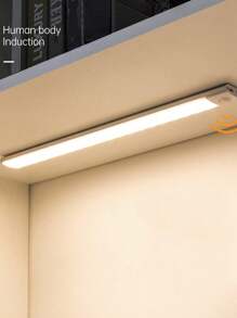50CM Wireless LED Light Smart Sensor Wardrobe Bedroom Convenience USB Charging - trắng - Xem 3