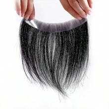 Toupee For Men Ultra-Thin Natural Hair - Invisible Seamless Frontal Hairline & Forehead Patch, Straight Hairpiece