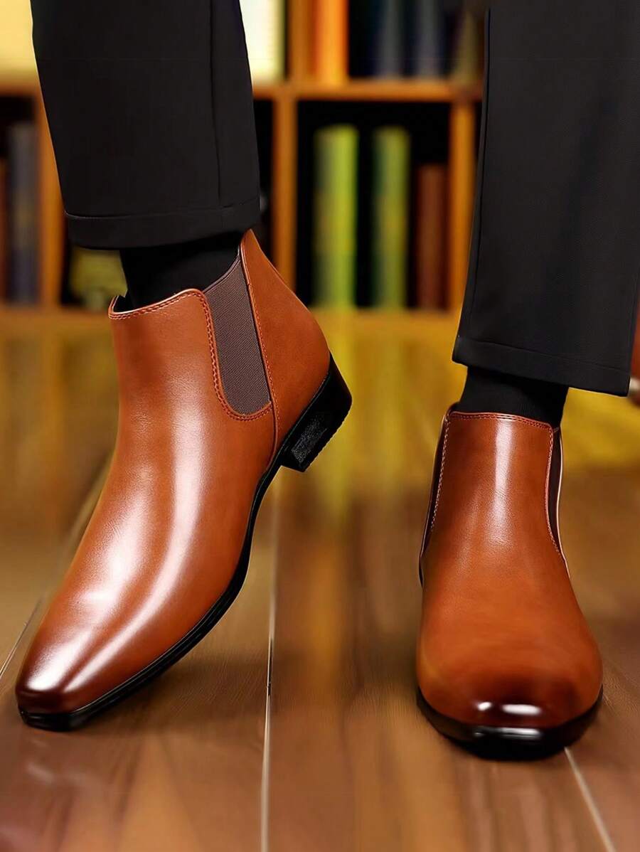 Men's Formal Boots - màu nâu - Xem 1
