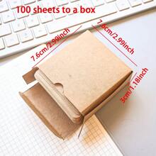 100 Thẻ Giấy 1 Hộp Thẻ Giấy Ghi Chú Thẻ Thư Thẻ Tin Nhắn Giấy Kraft Đen Trắng Màu Dày 1 Hộp - Một cỡ - Xem 10