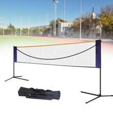 Rainaut Rainaut Badminton Pickleball Net, 20ft Portable Tennis Net With Pole Badminton Net Set For Playing Badminton Modified Volleyball Tennis Soccer Tennis Indoor Or Outdoor