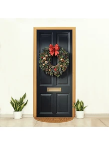 Decorative Christmas Door Cover In Sublimated Fabric 0.85x2.10 - FCP-246 - 查看 1