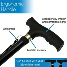 BriSunshine BriSunshine Adjustable Folding Aluminum Collapsible Travel Hiking Cane